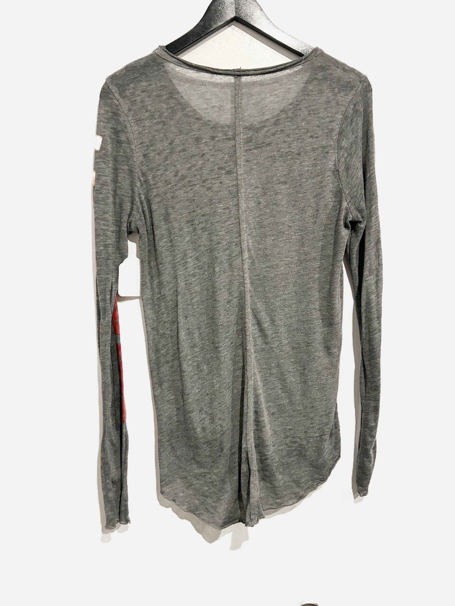 Chaser Gray Lake Tahoe Burnout LS Tee - Small