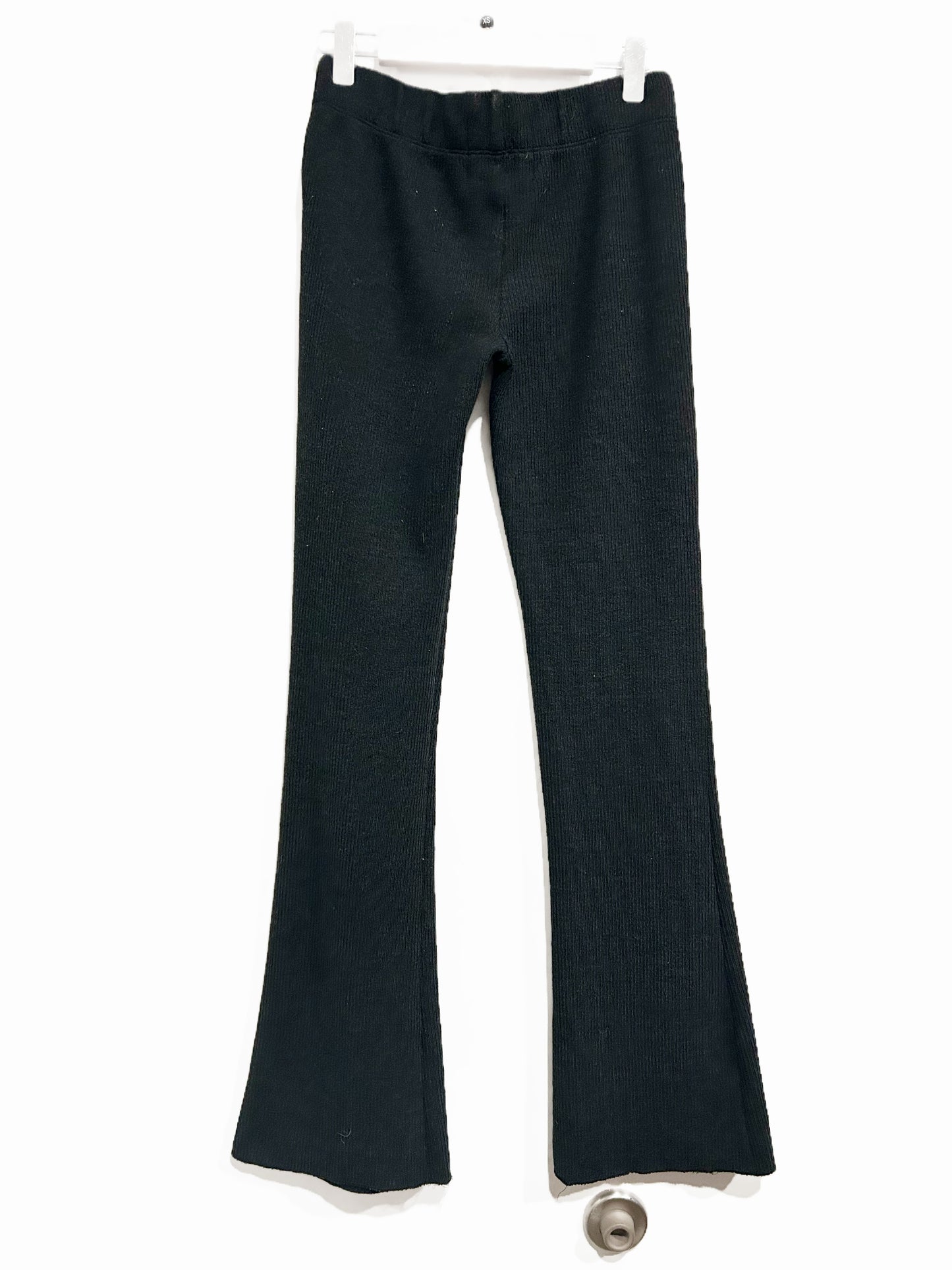Urban Outfitters Black Cozy Ribbed Flare Pants - XS