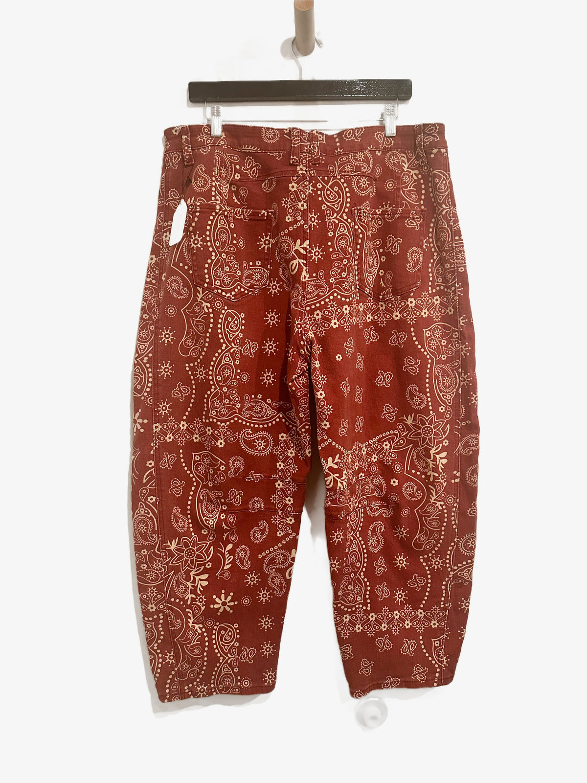 Red Bandana Print Barrel Pants - XXL