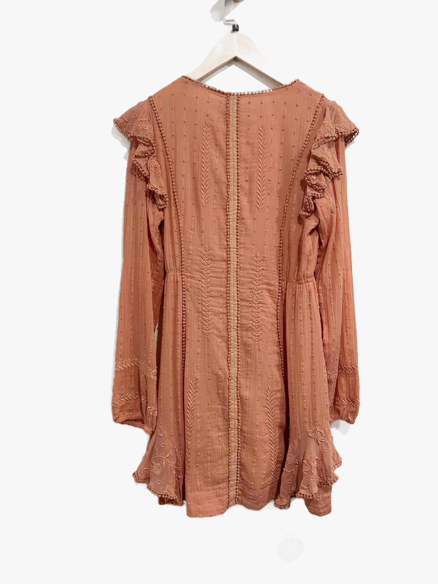 Free People Isabella Mini Dress in Rose - 4