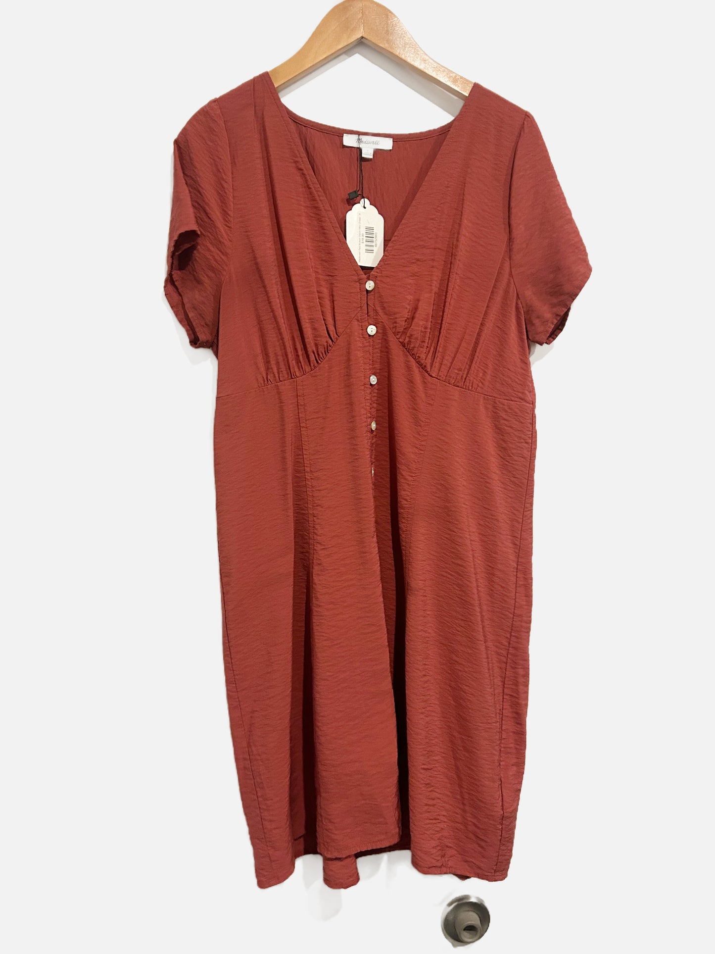 Madewell Red Button Down Mini Dress - 8