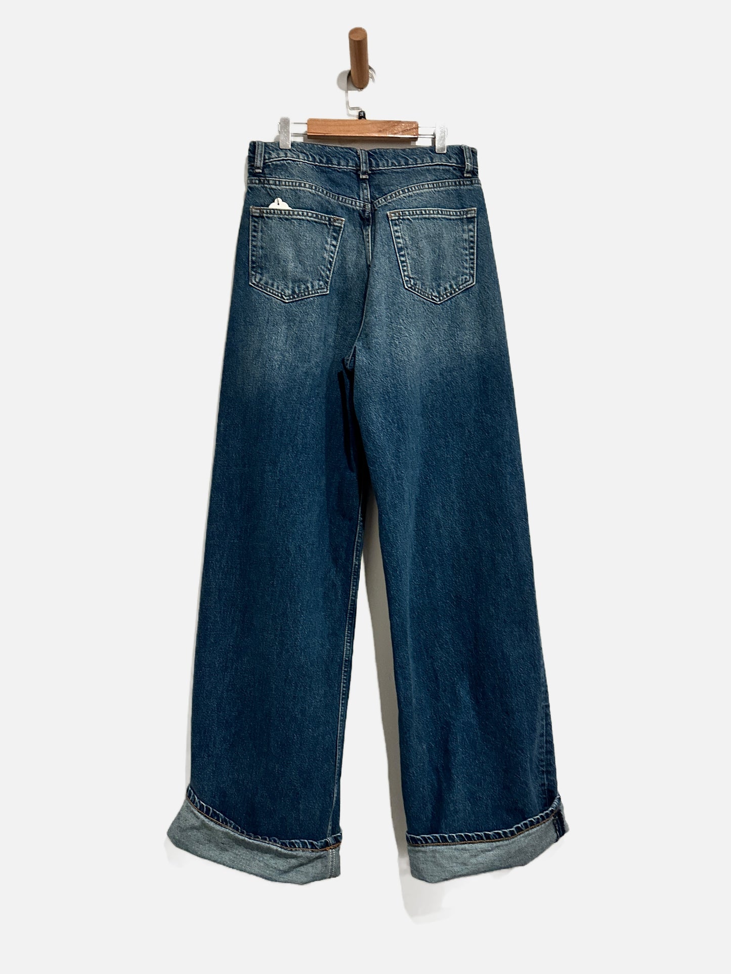 Reformation Cary Cuffed High Rise Jeans in Donner - 28