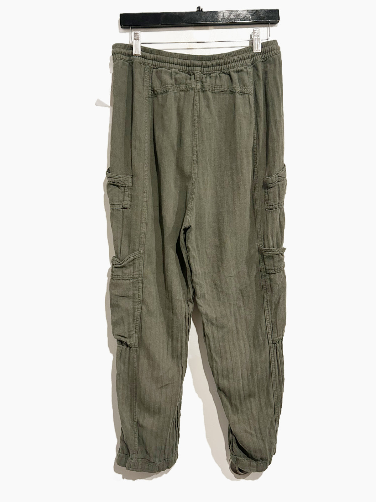 Free People Feelin’ Good Utility Pull-On Pants in Green - Medium