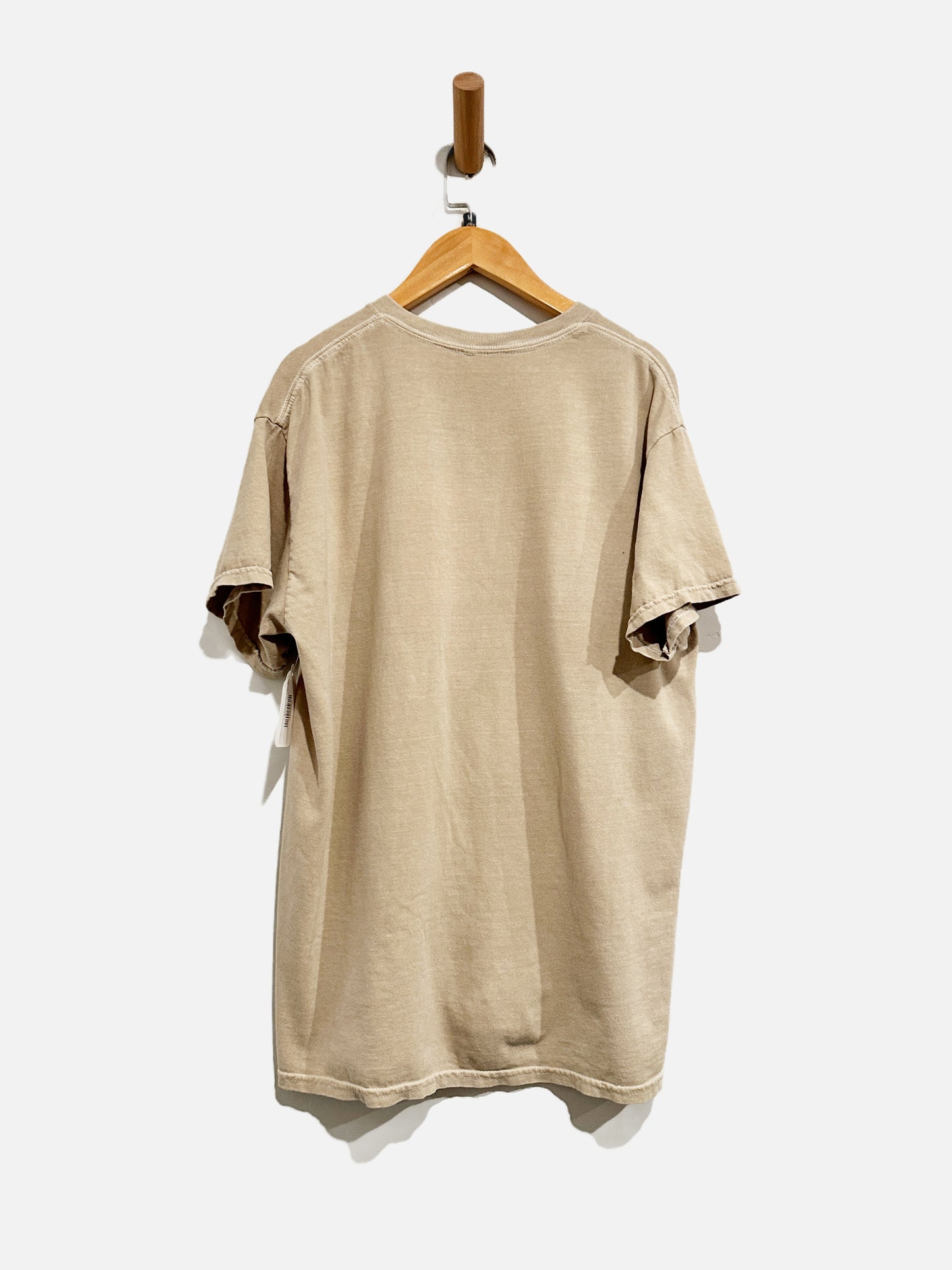 Goodie Two Sleeves Tan Elvis Distressed Graphic Tee - S/M