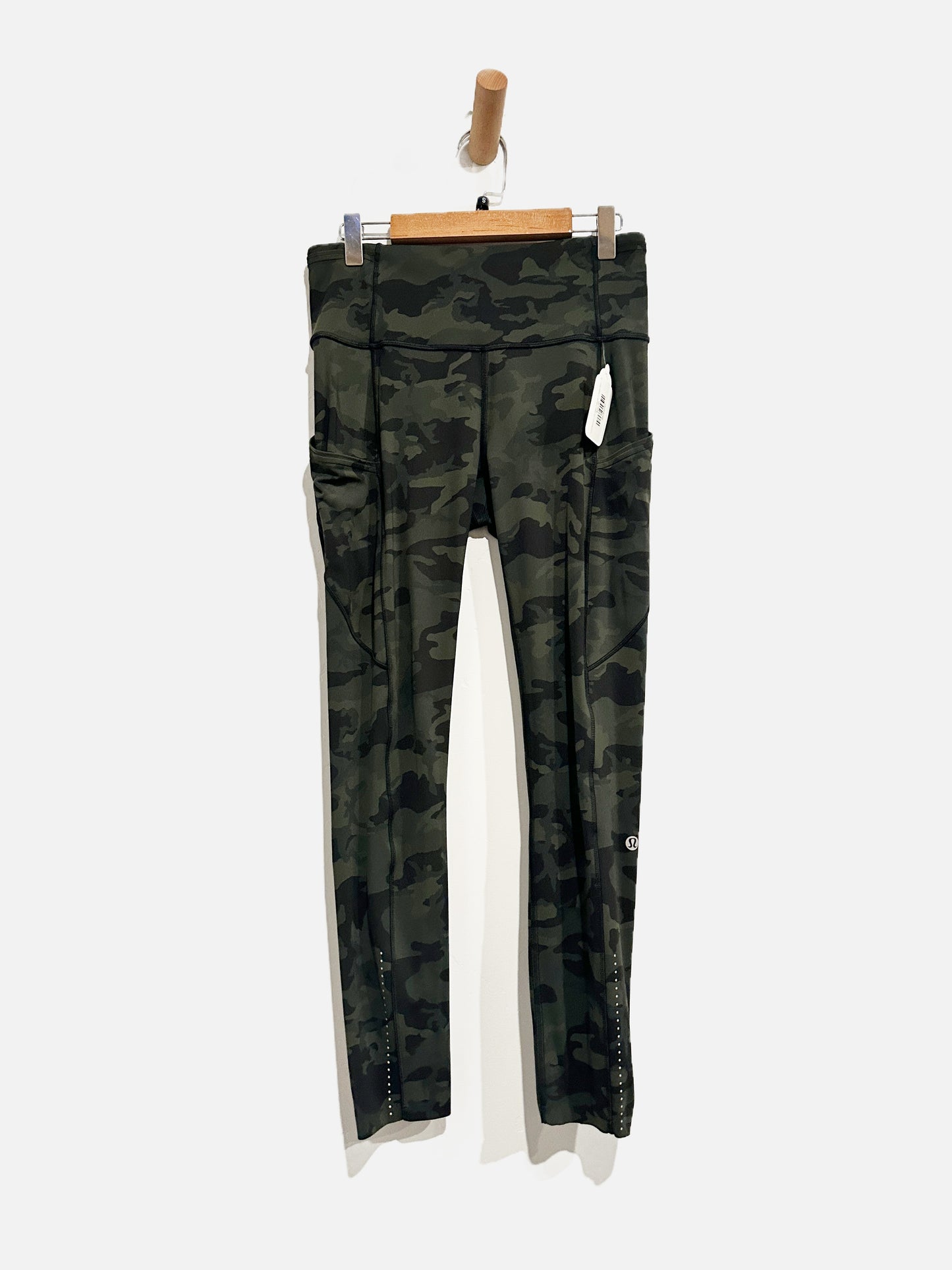 Lululemon Fast & Free 7/8 Tight II *Nulux 25" Incognito Camo Multi Gator Green- 6