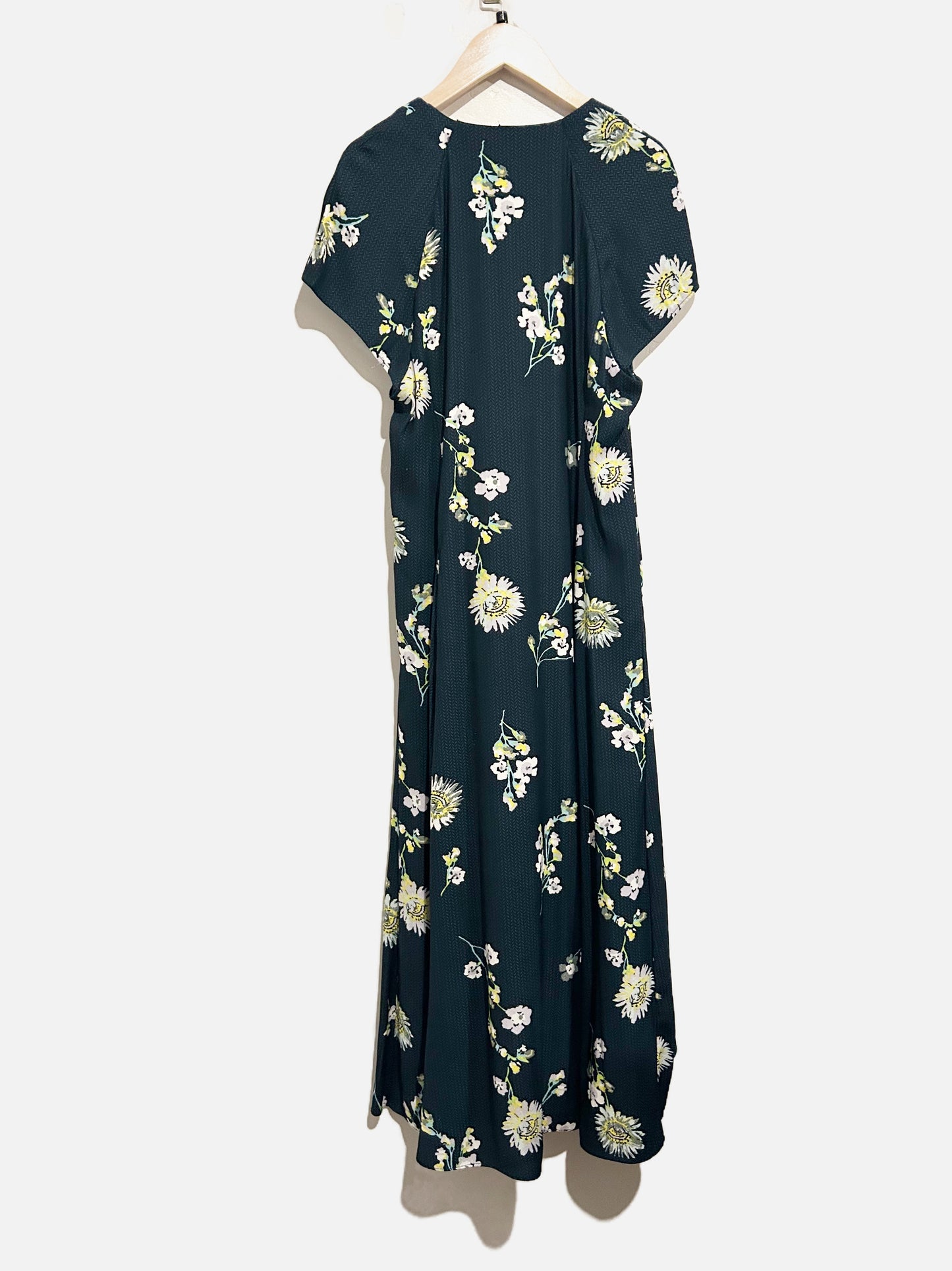 Free People Lost in You Blue Floral Button Maxi Dress - Small
