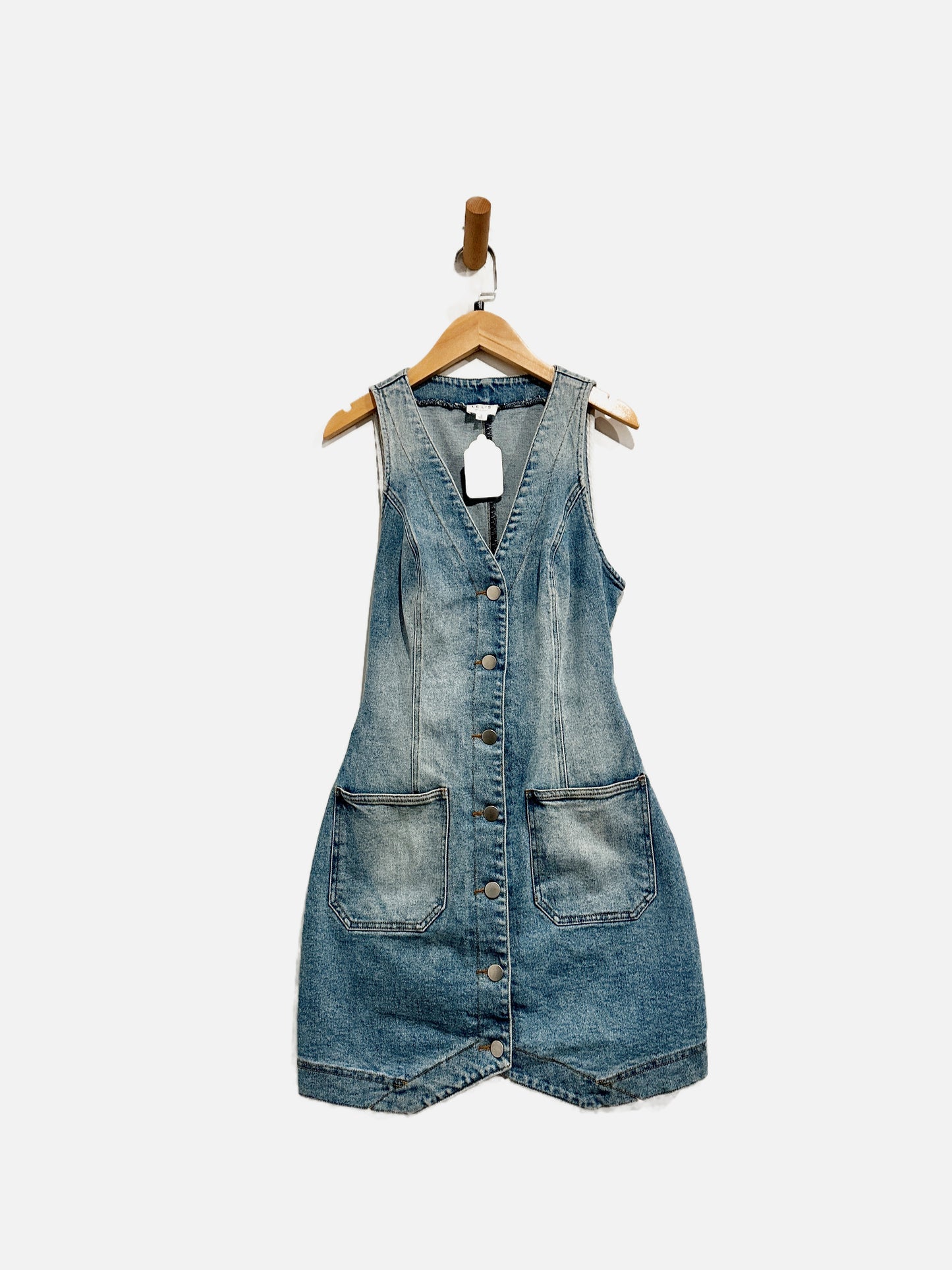 Le Lis Denim Mini Dress - Small