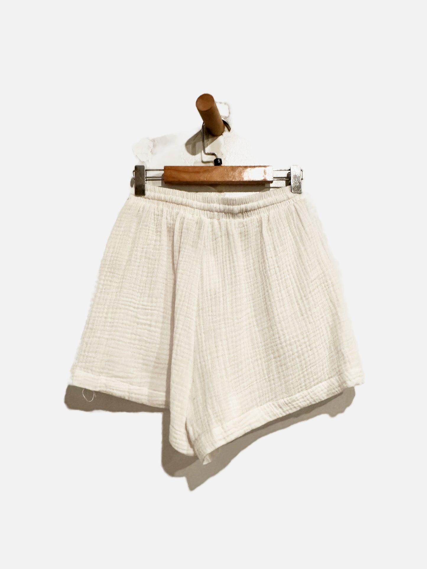 Love Notes White Cotton Short Set - Small