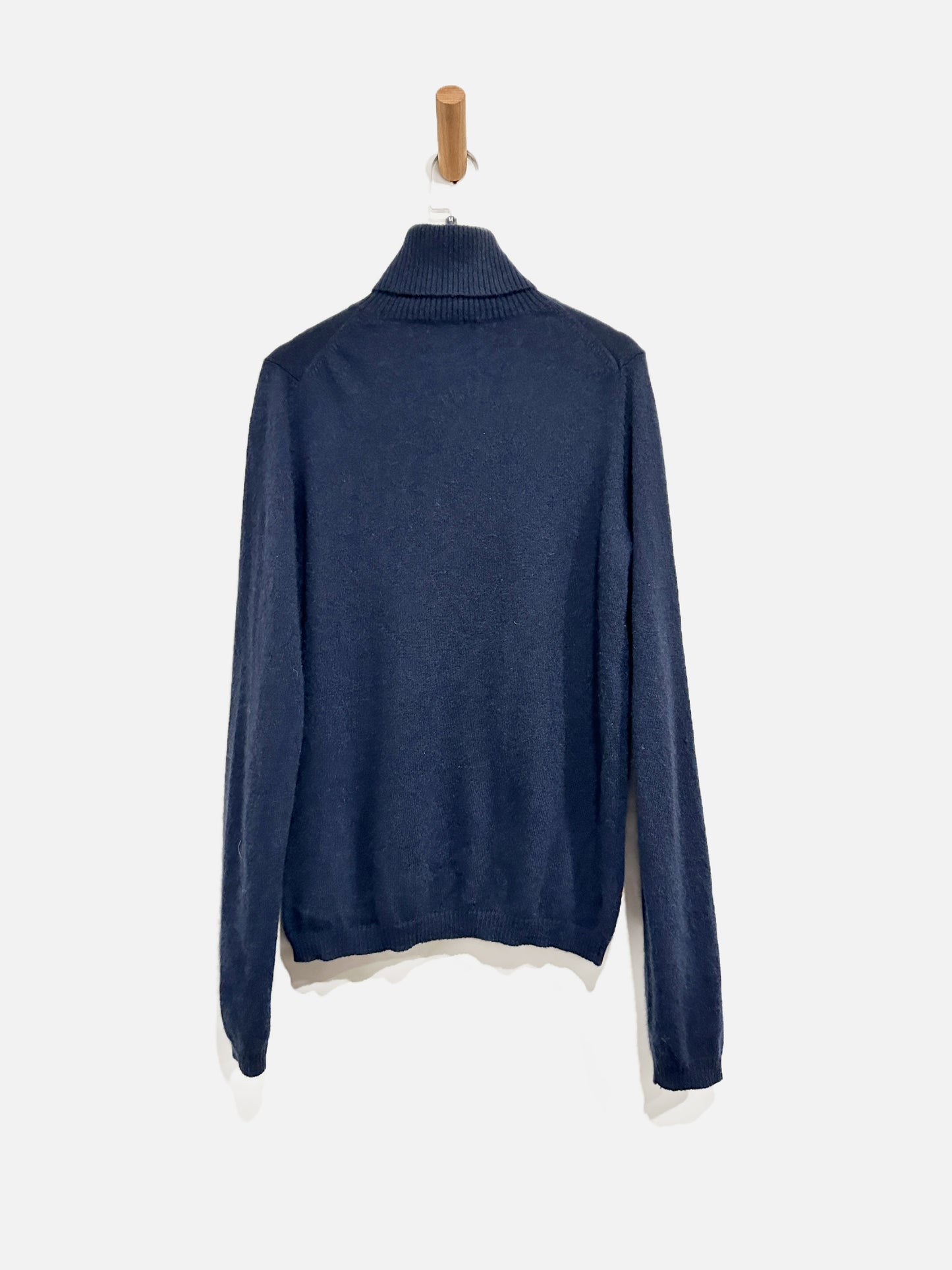 Neiman Marcus Navy Cashmere Turtleneck - Medium