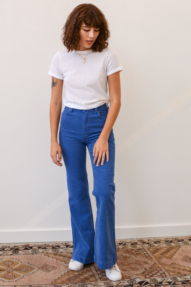Rolla’s Eastcoast Flare Blue Corduroys - 24