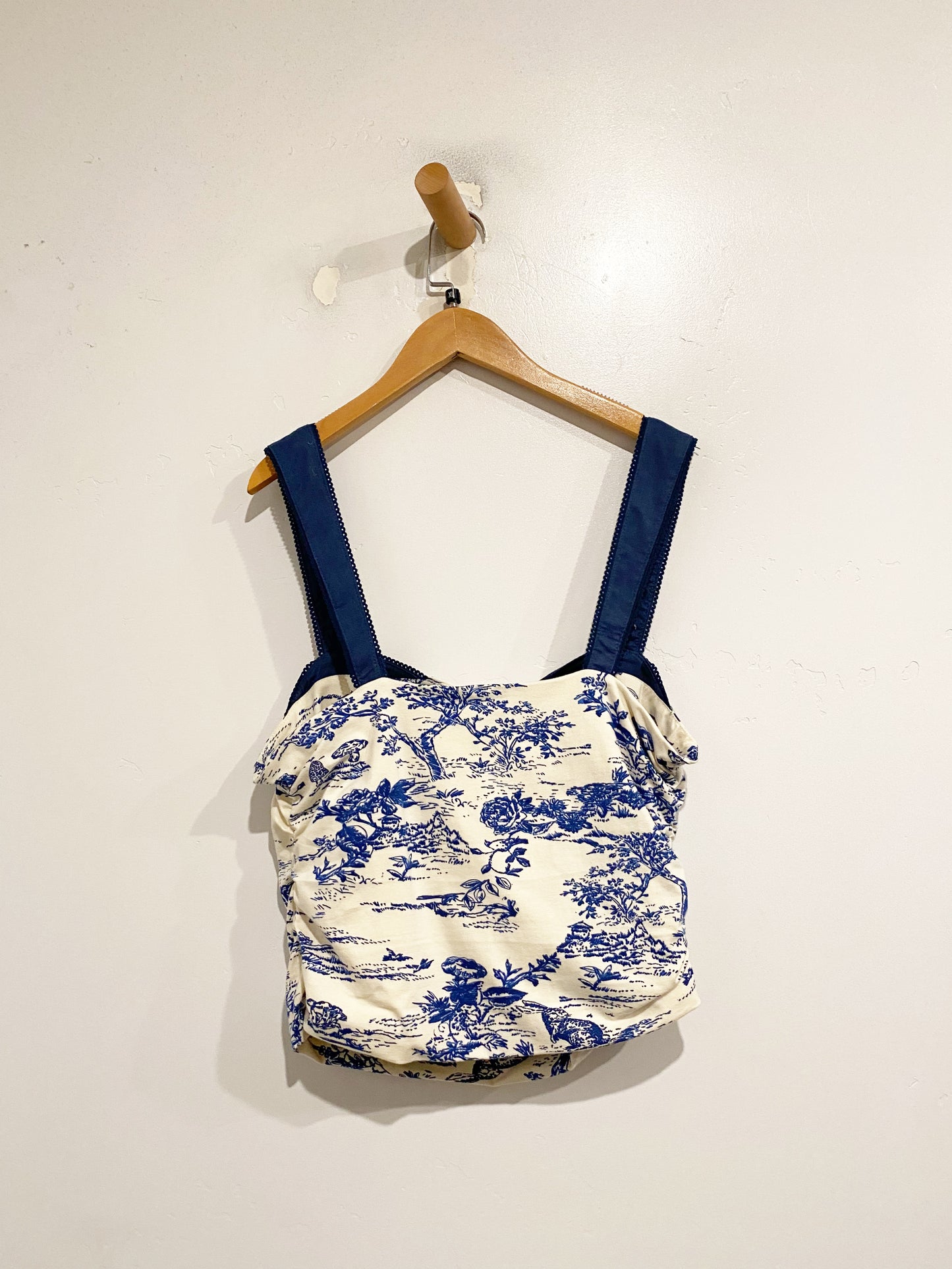 Free People Blue Pattern Tank - Large