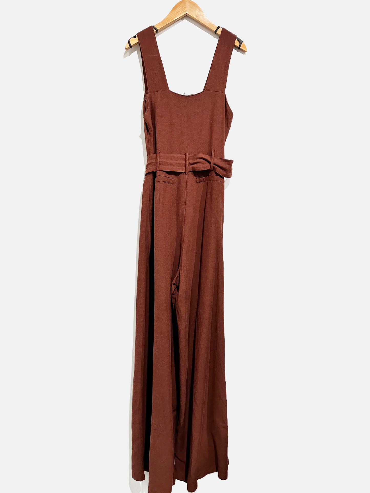 Etophe Studios Brown Wide Leg Jumpsuit - Medium