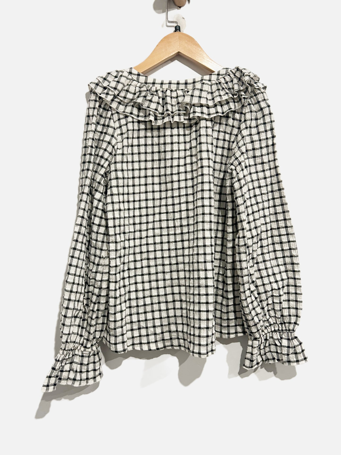 Anthropologie Maeve Gingham Blouse - XS