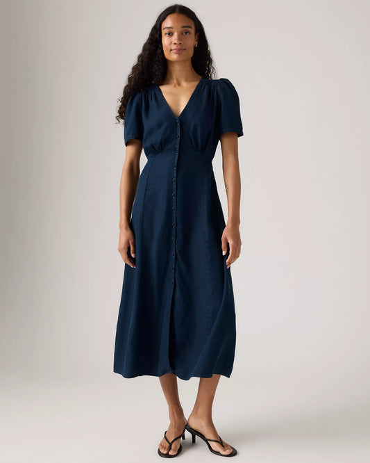 Levi’s Navy Button Down Midi Dress - Small