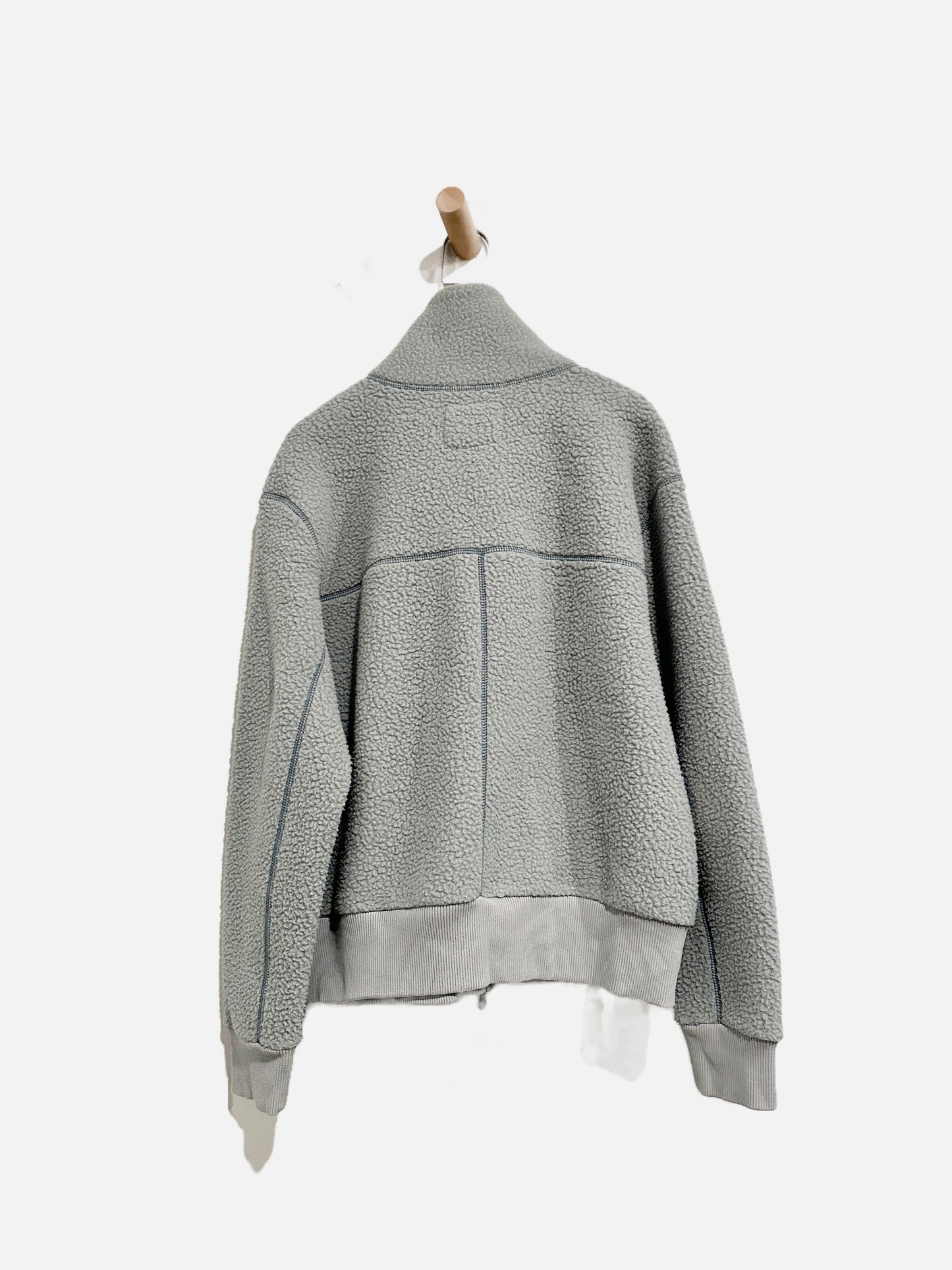 Everlane Blue Shearling Zip Up - Medium