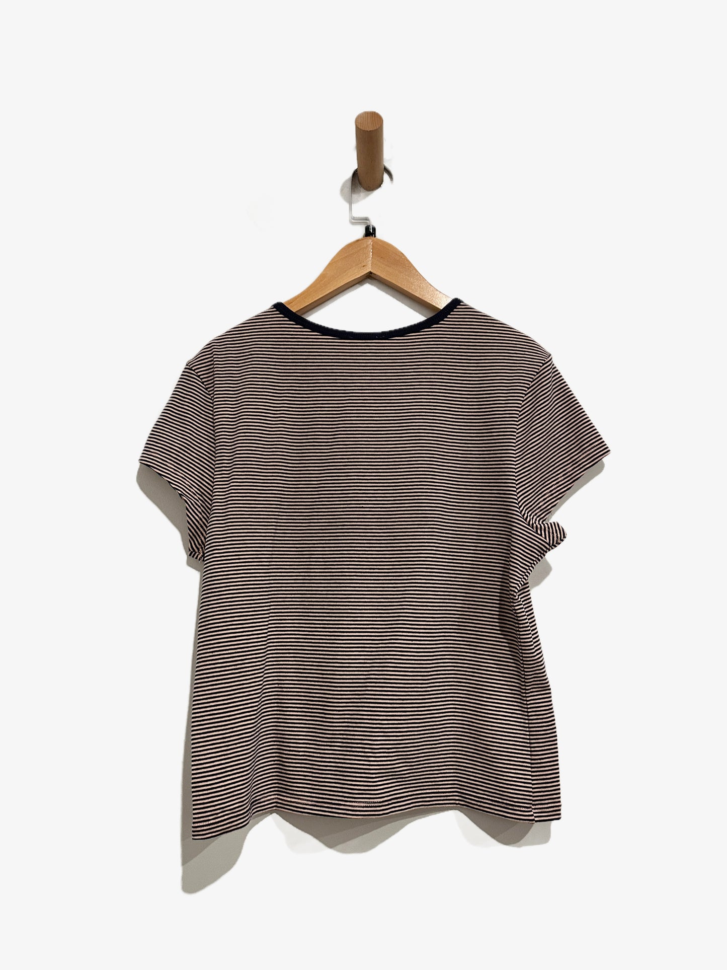 NWT Free People Morning Pages Baby Tee in Peach Combo - Large