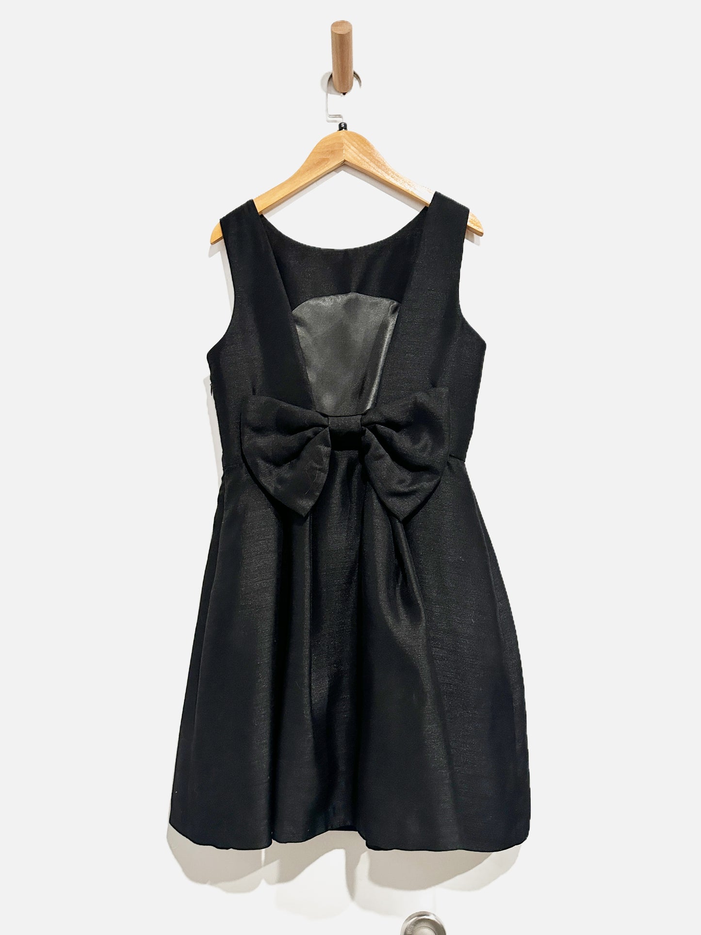 $$ Soprano Black Mini Dress w/ Back Bow - Small