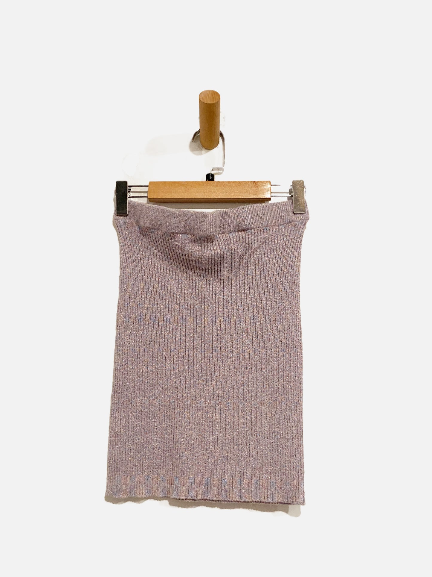 Superdown Purple Knit Crop Top & Skirt Set - Large