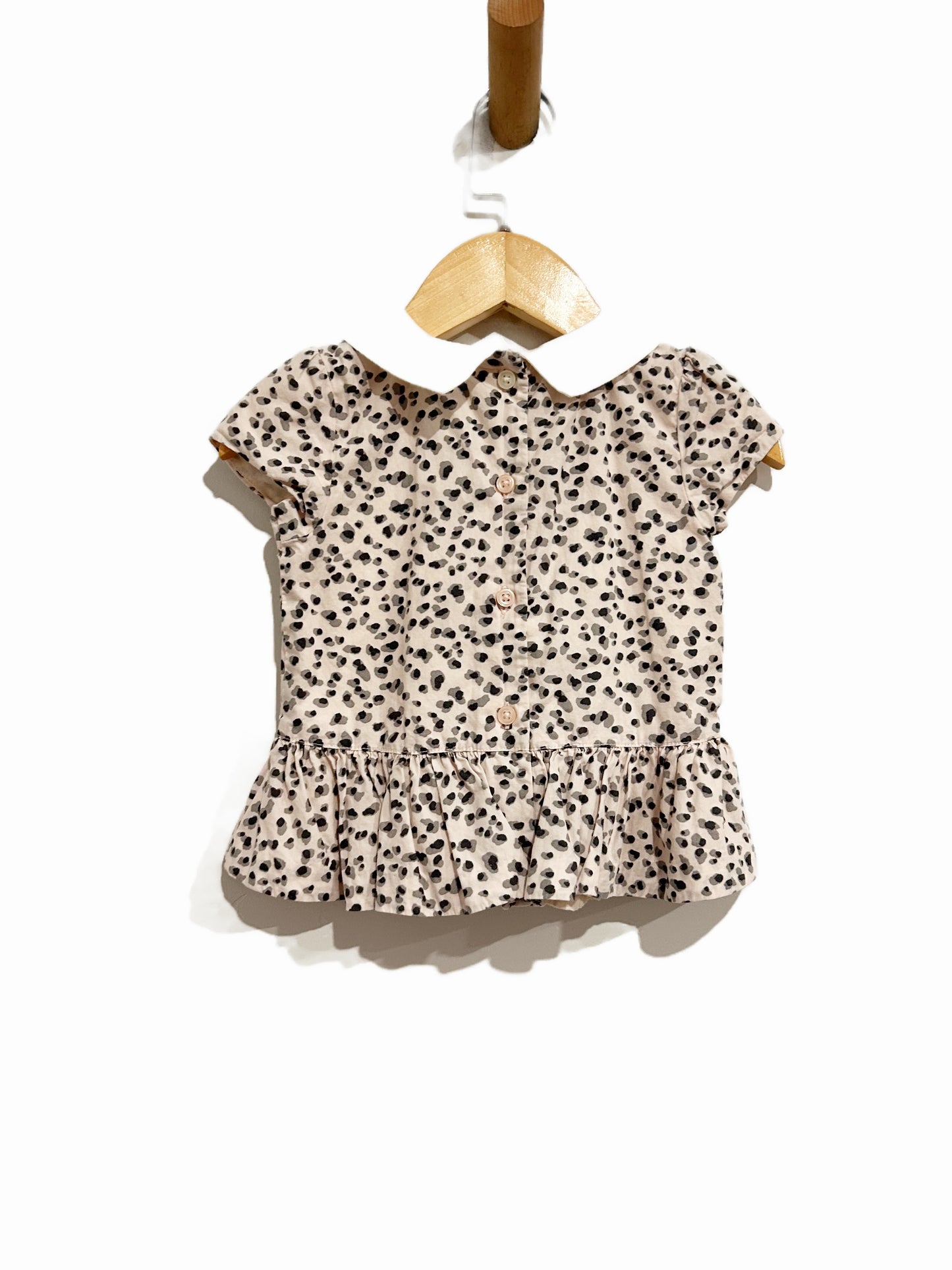 Janie & Jack Pink Leopard Print Dress - 18-24m
