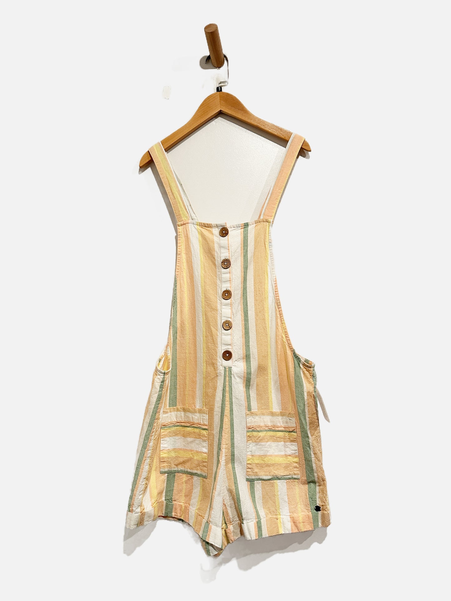 Roxy Pink/Orange/Green Stripe Romper - Small