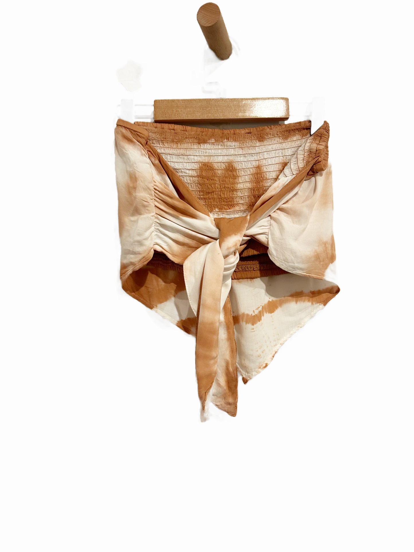 Aerie Brown Tie Dye Scarf Tube Top - Large