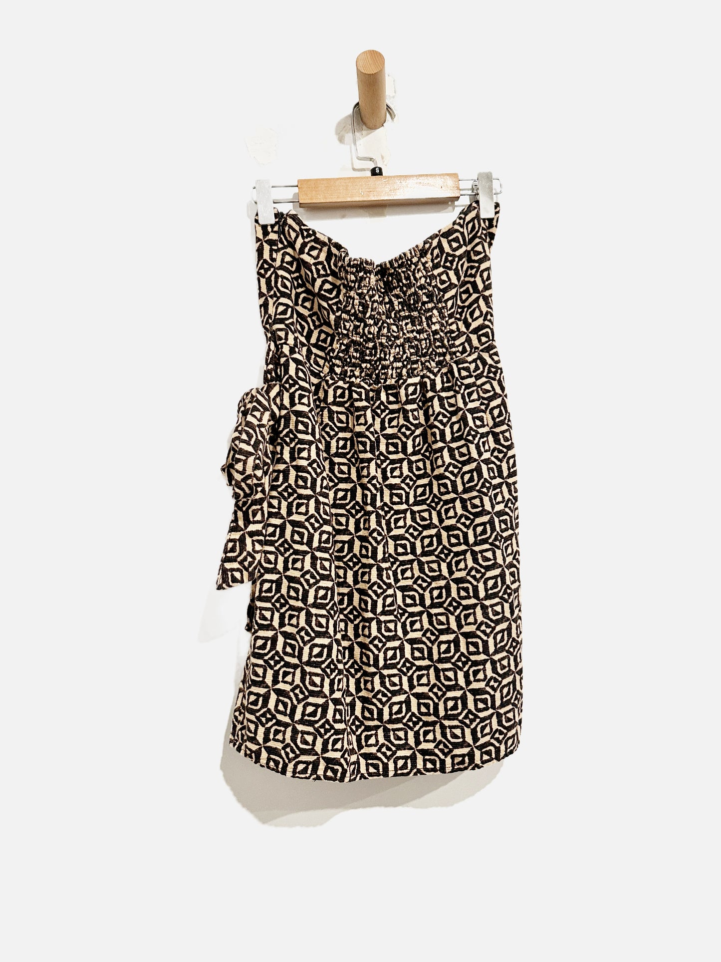 Urban Outfitters Juliette Black Geo Wrap-Around Mini Dress - Small