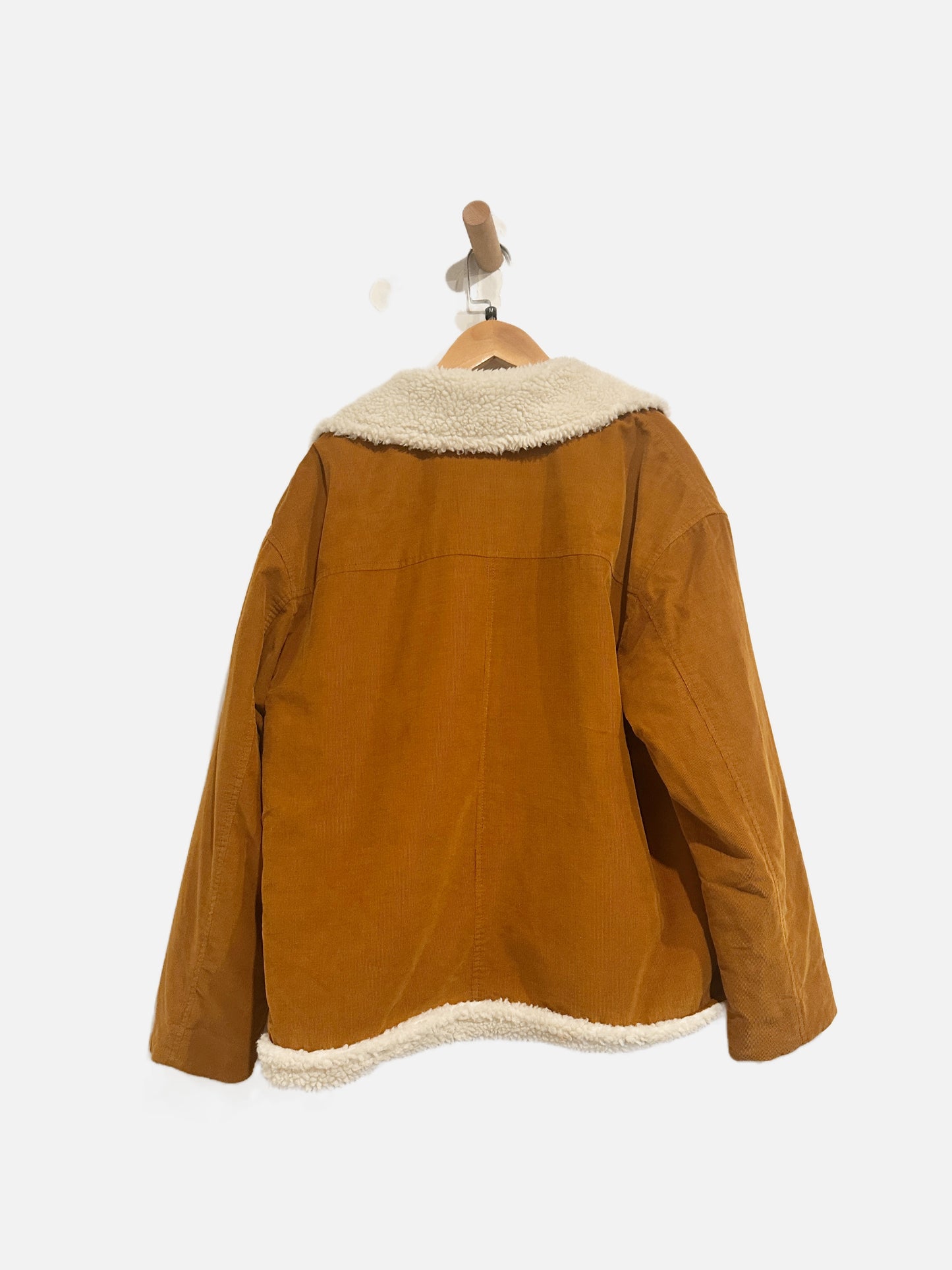 Madewell Brown Corduroy Shearling Jacket - Medium