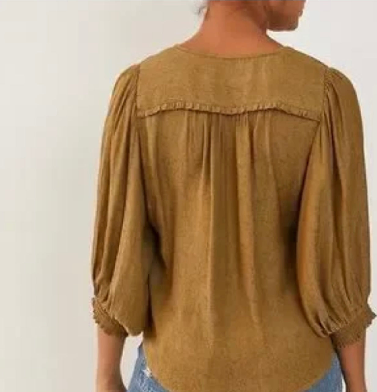 Anthropologie Brown Snake Print Button Down Blouse - 2X