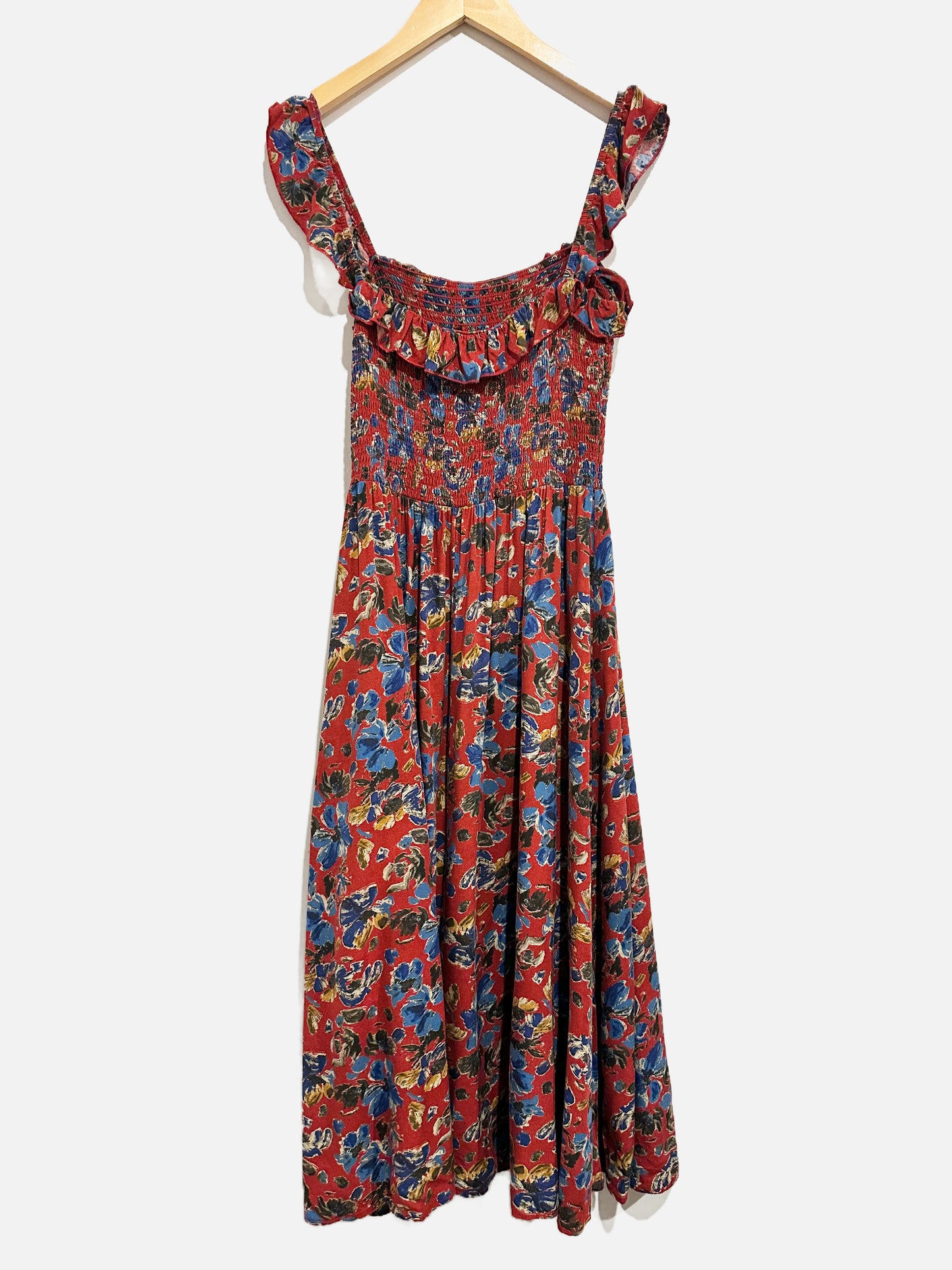 Natural Life Megan Smocked Midi Dress - Medium