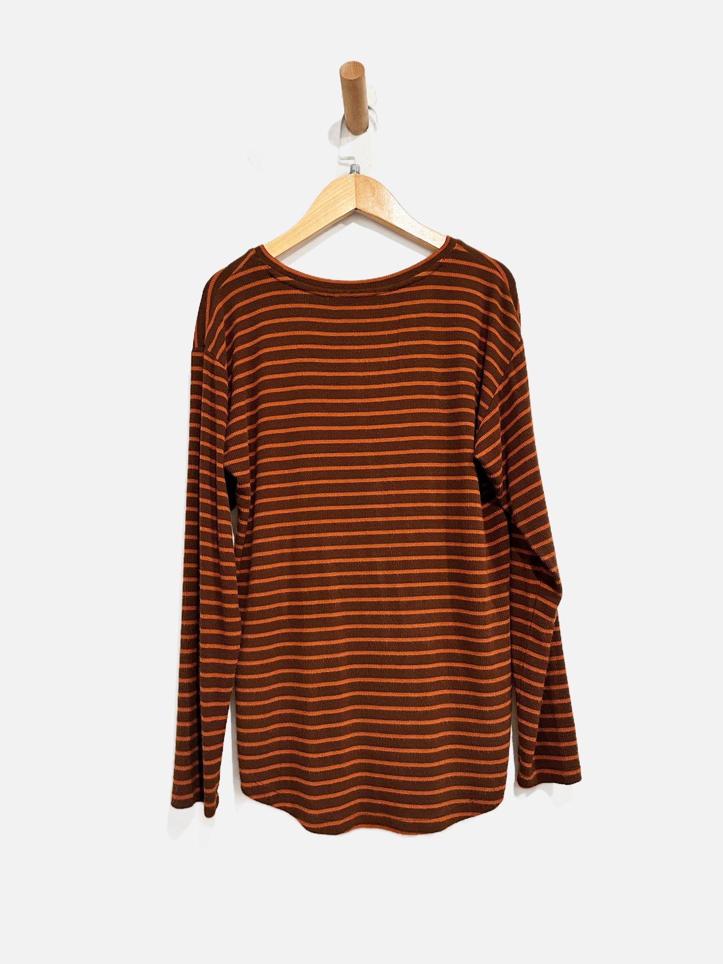 Liverpool Brown and Orange Stripe LS Top - Small