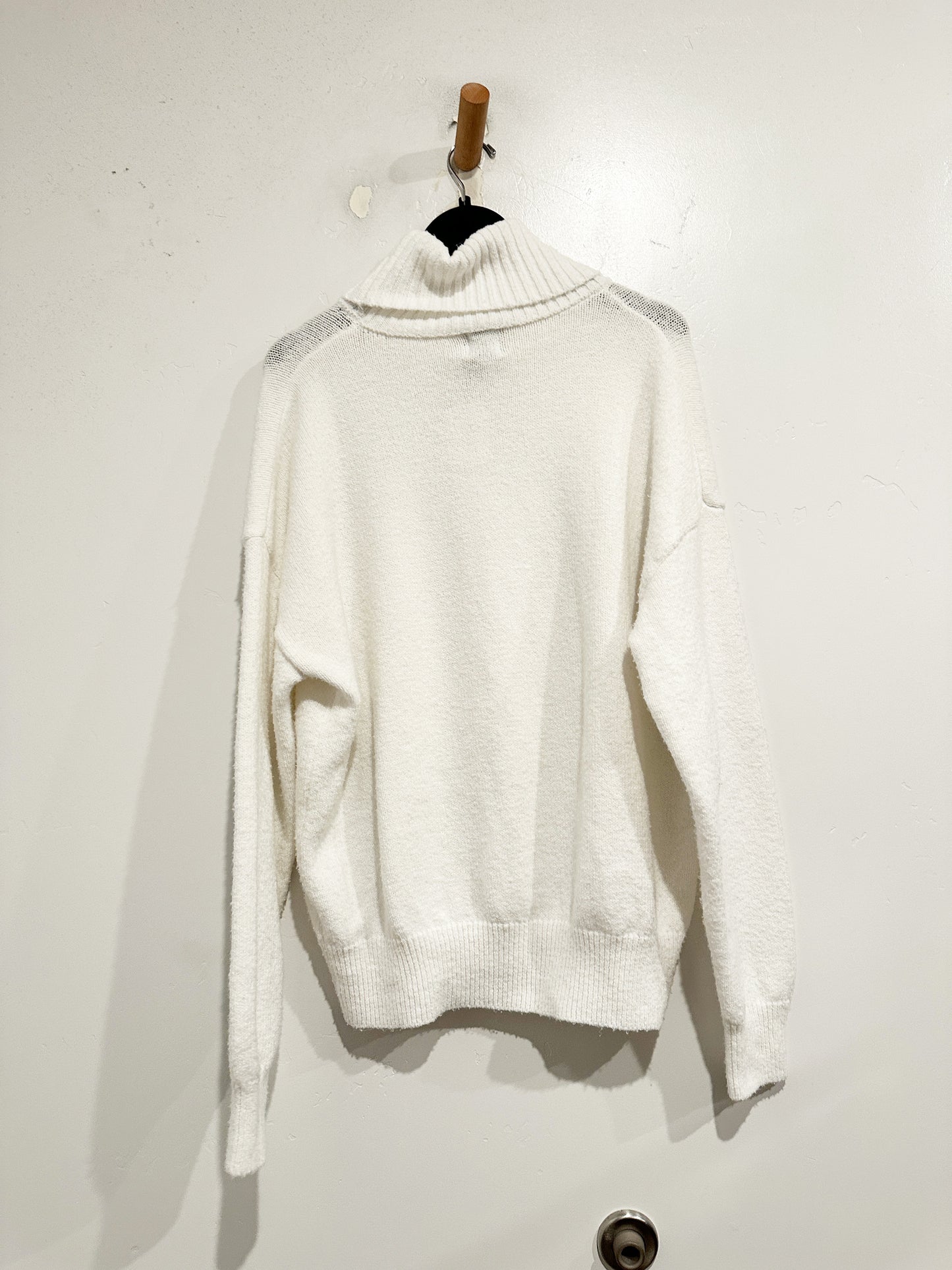 Princess Polly White Turtleneck Sweater - L/XL