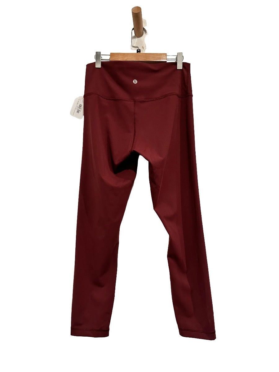 Lululemon Wunder Under High-Rise Crop 23" in Red Merlot - 8
