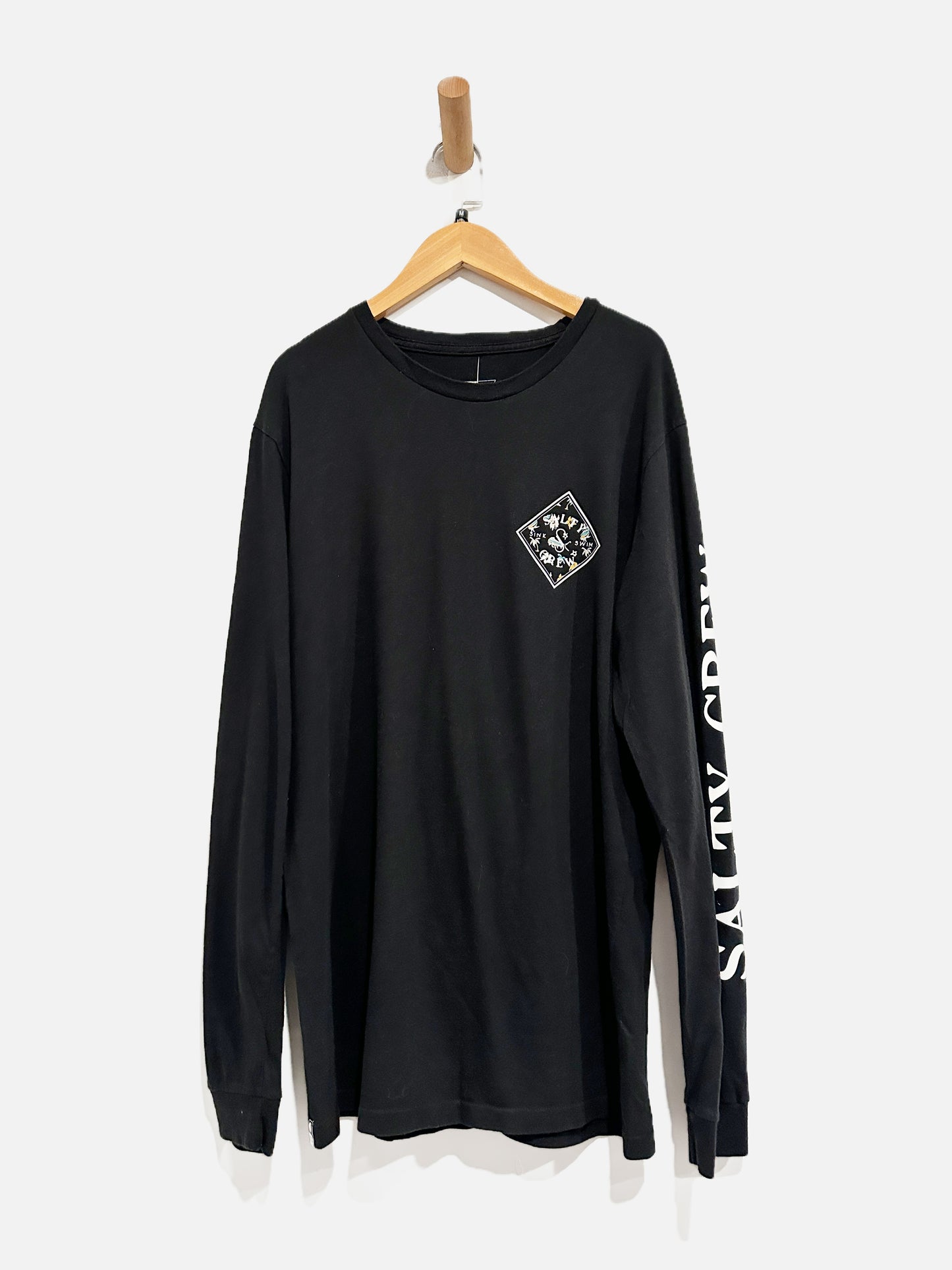 Salty Crew Black Tropical Graphic LS - Medium