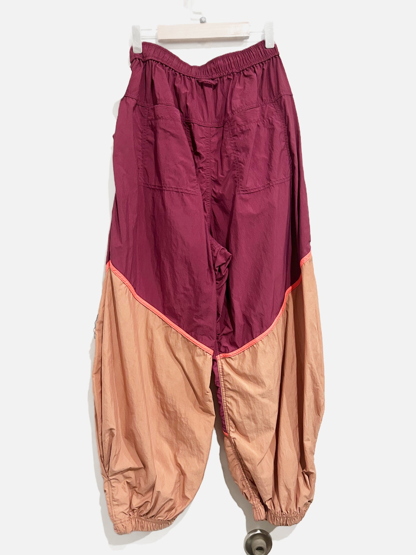 Free People Freeflow Pants in Deep Mulberry Combo - XS