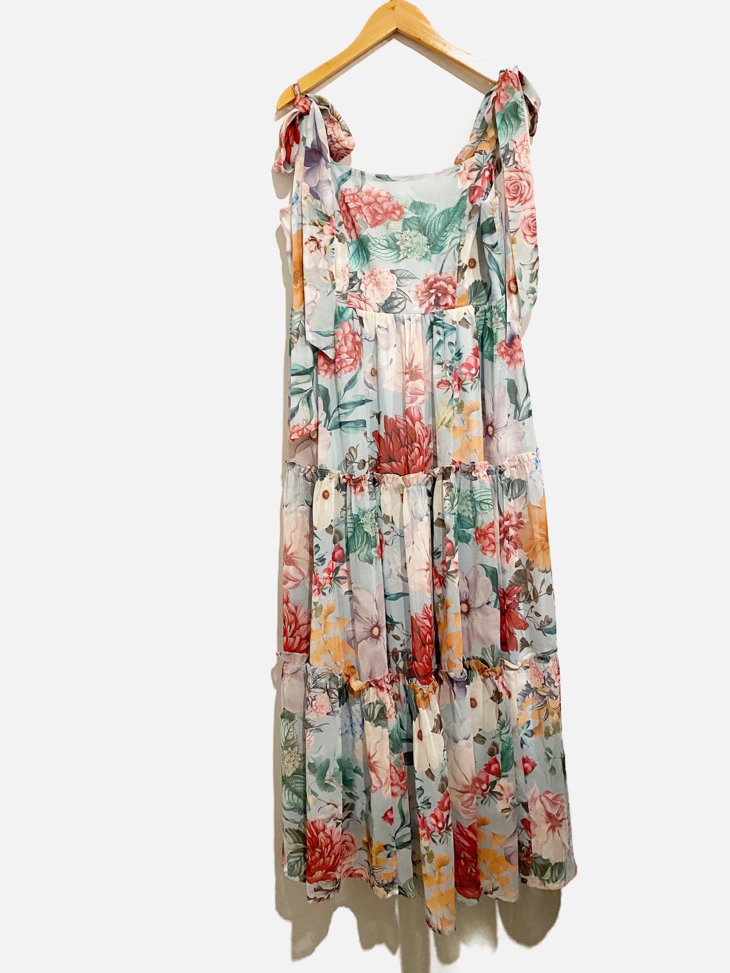 Baltic Born Blue Floral Maxi Dress - Large