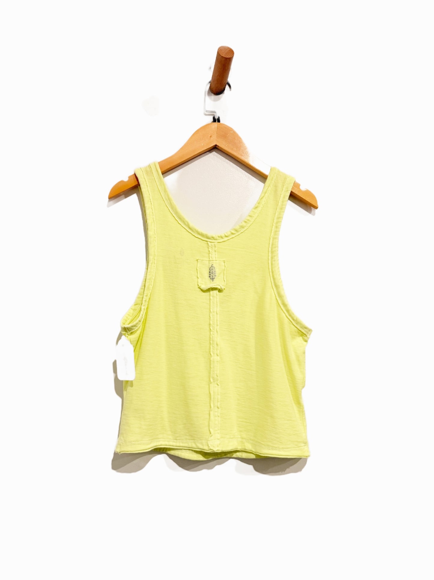 Free People Movement Back To Basics Yellow Tank - Small