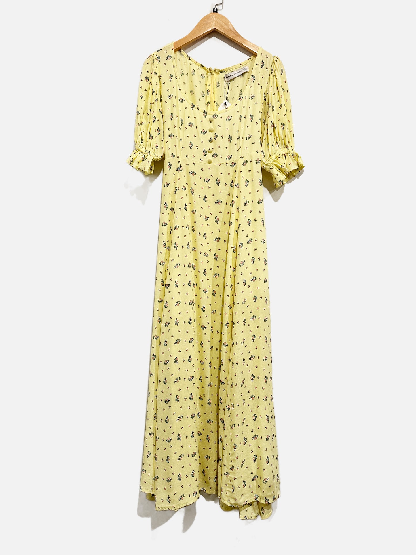 Faithfull the Brand Yellow Floral Maxi Dress - 4