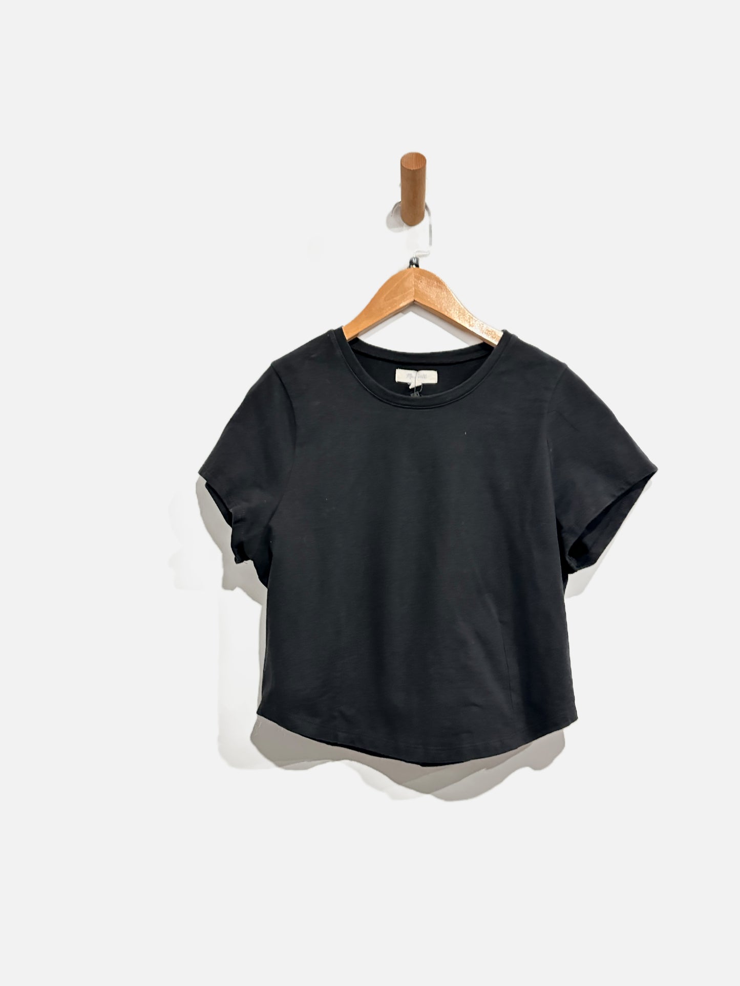 Madewell Black Darted Tee - Medium