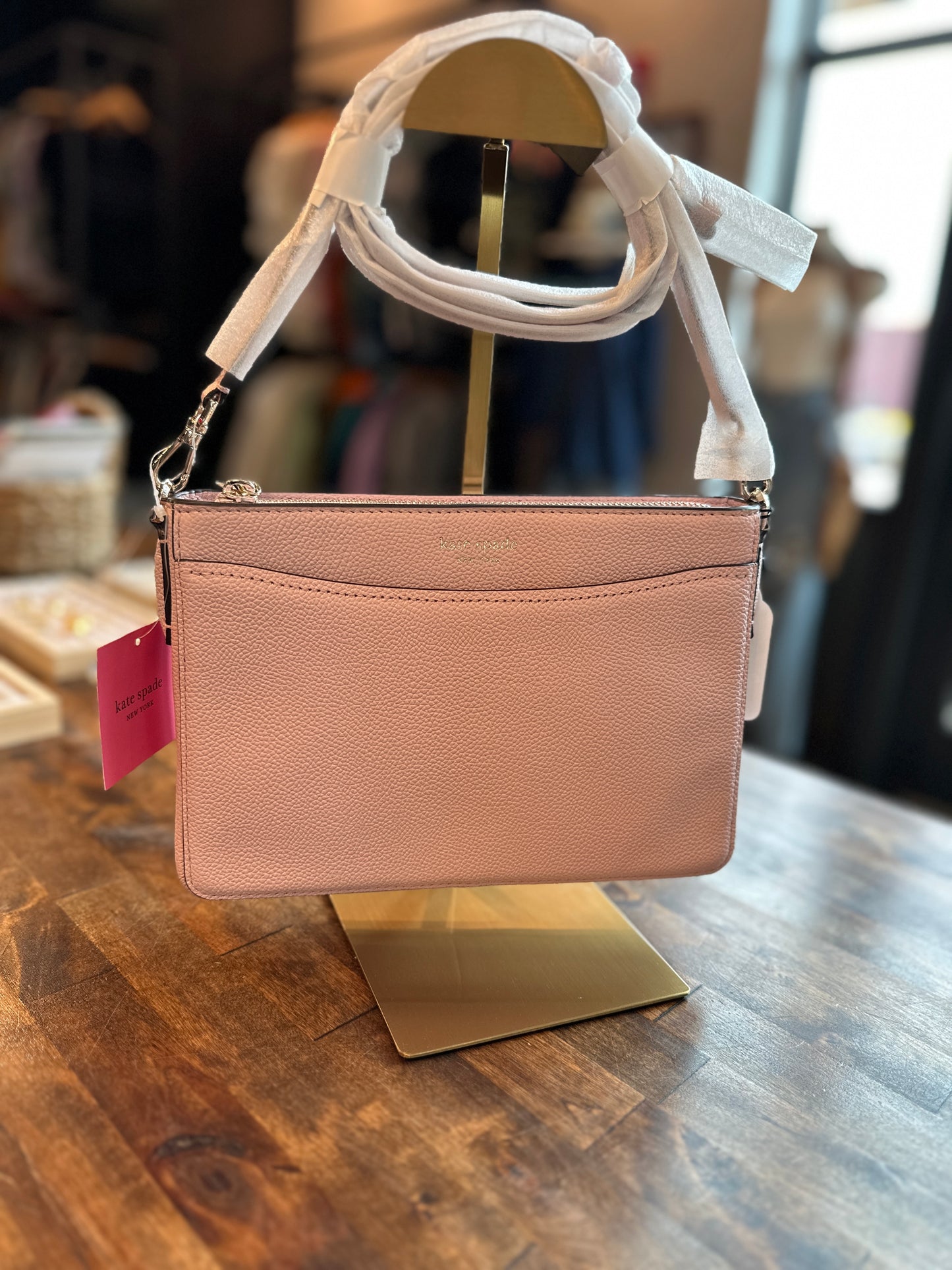 Kate Spade Pink Leather Crossbody Bag
