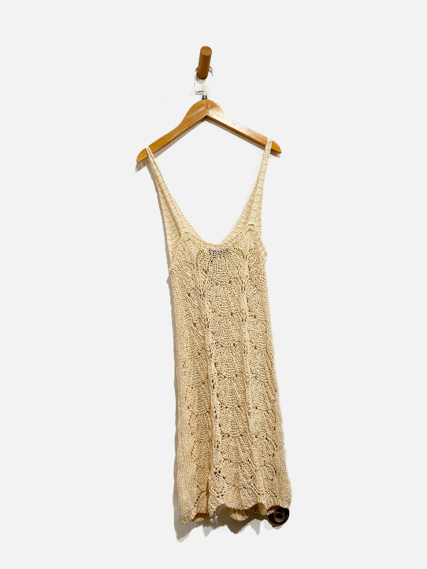 Zara Cream Crochet Mini Dress - Medium