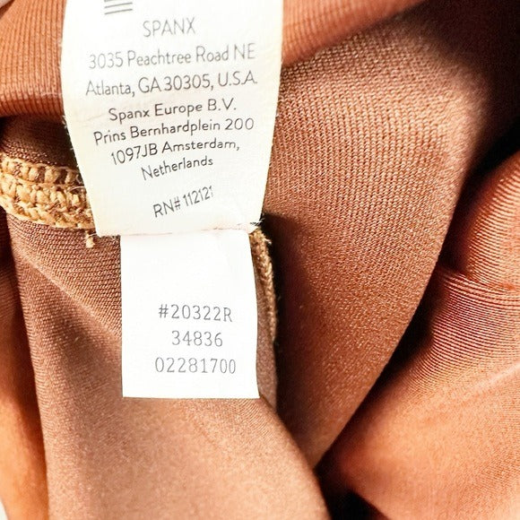 NWT Spanx Faux Suede Leggings in Rich Caramel Size 1X