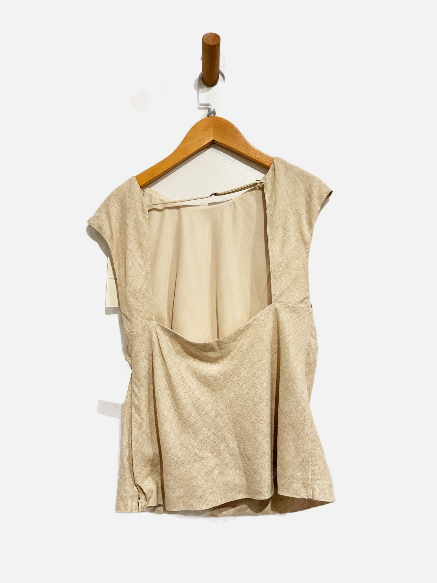 Abercrombie & Fitch Tan Linen Blend Tank - XS