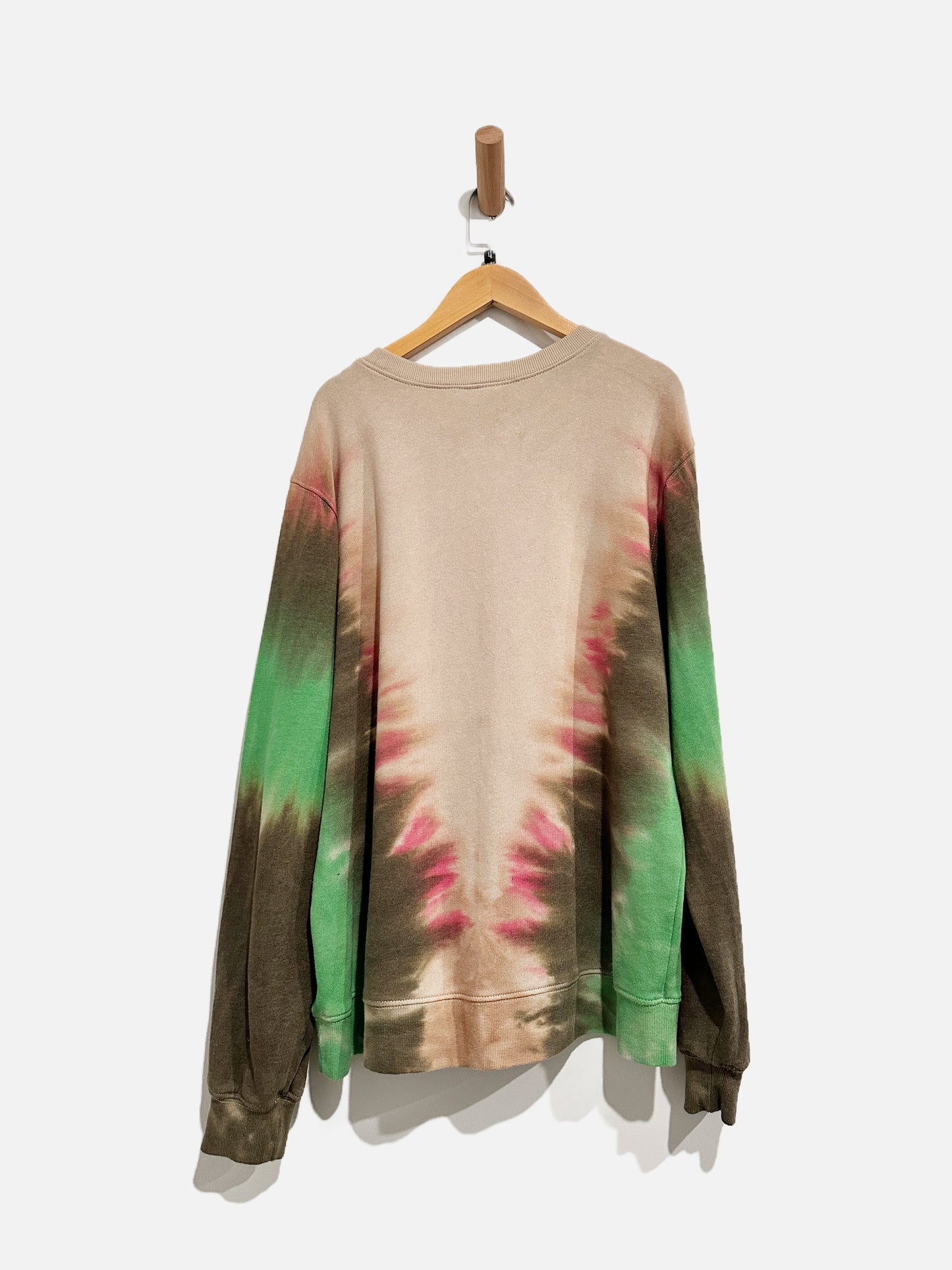 Grateful Dead Tan Tie Dye Sweatshirt - Large