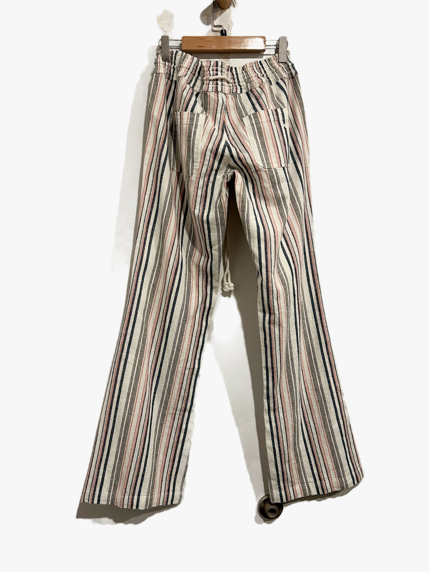 Roxy Oceanside Flare Indigo Stripe Pants - Small