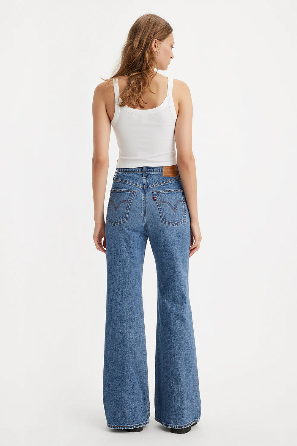 Levi's Ribcage Bell Mid Wash Jeans - 29