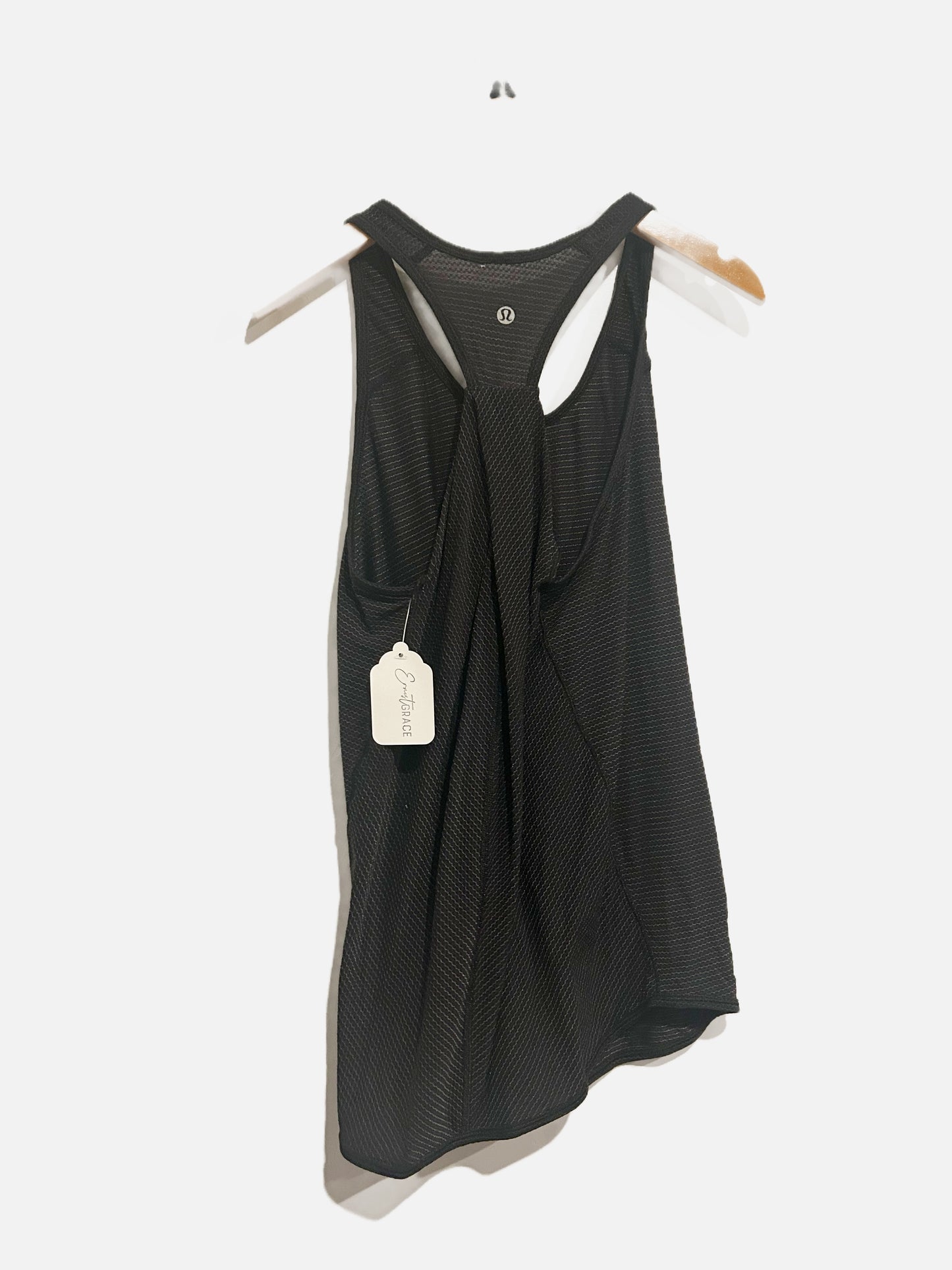 Lululemon Black Crinkle Racerback Tank