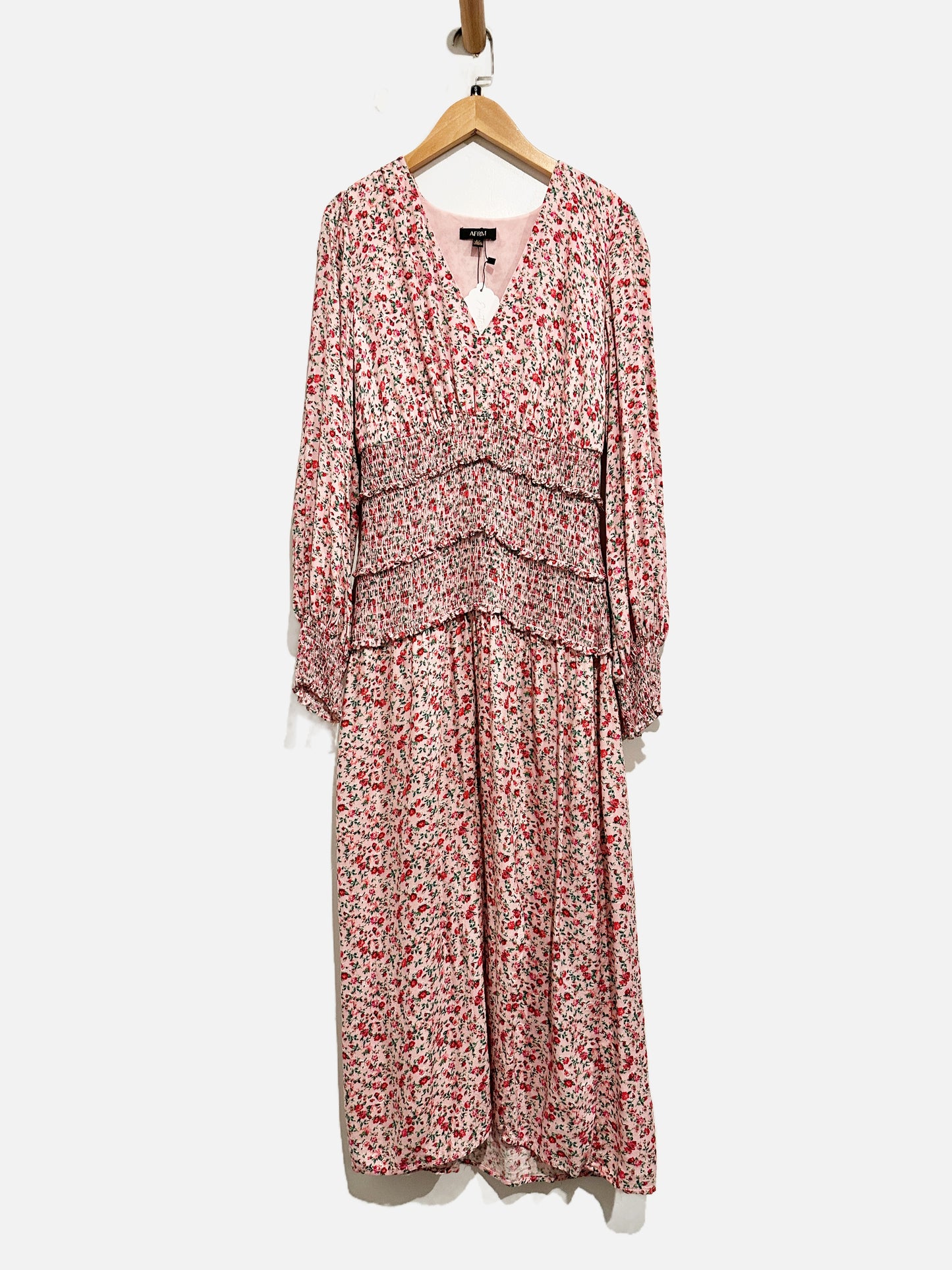 AFRM Pink Floral Maxi Dress - Small