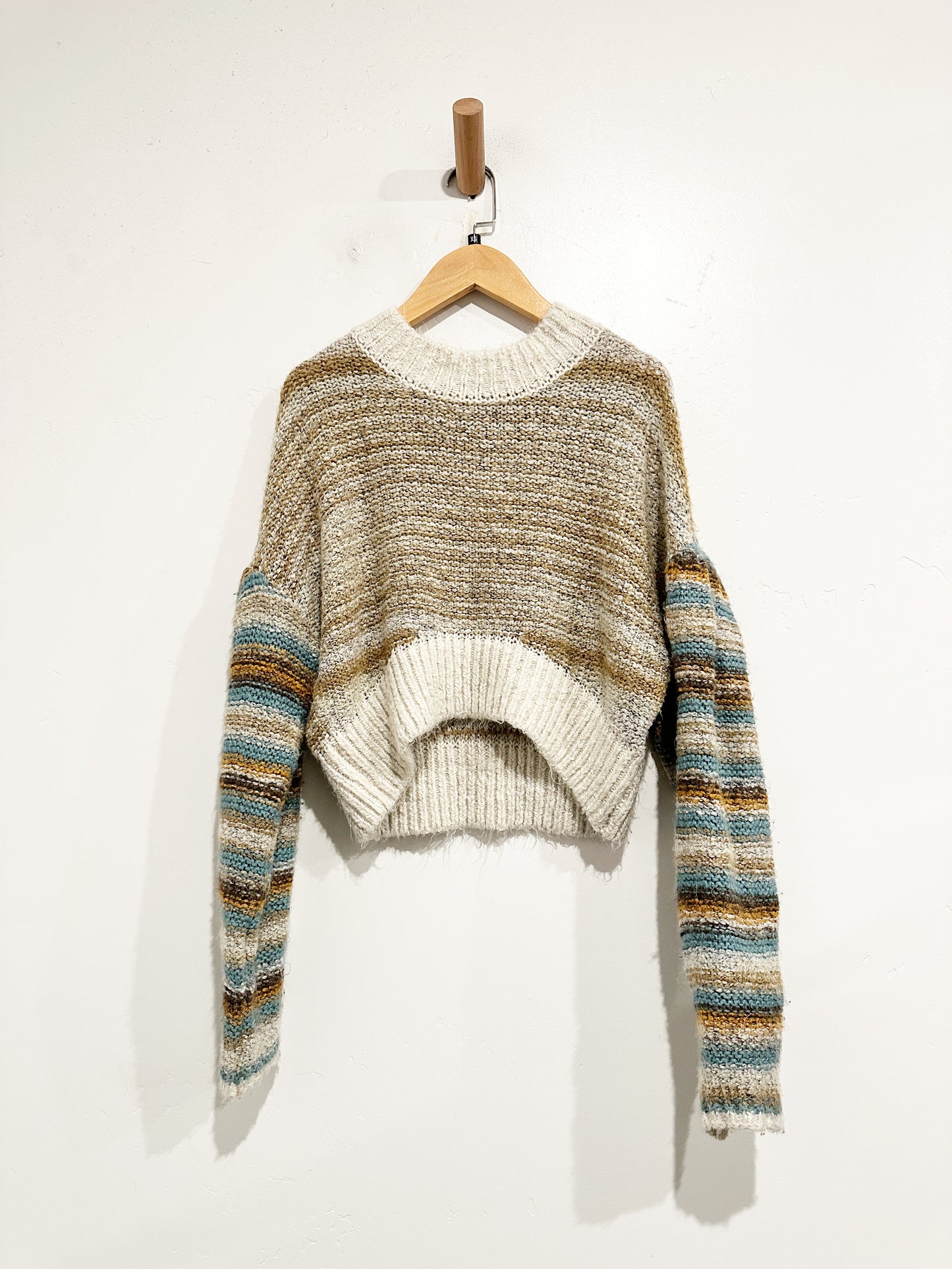 UO Brown Marled Crop Sweater - XS