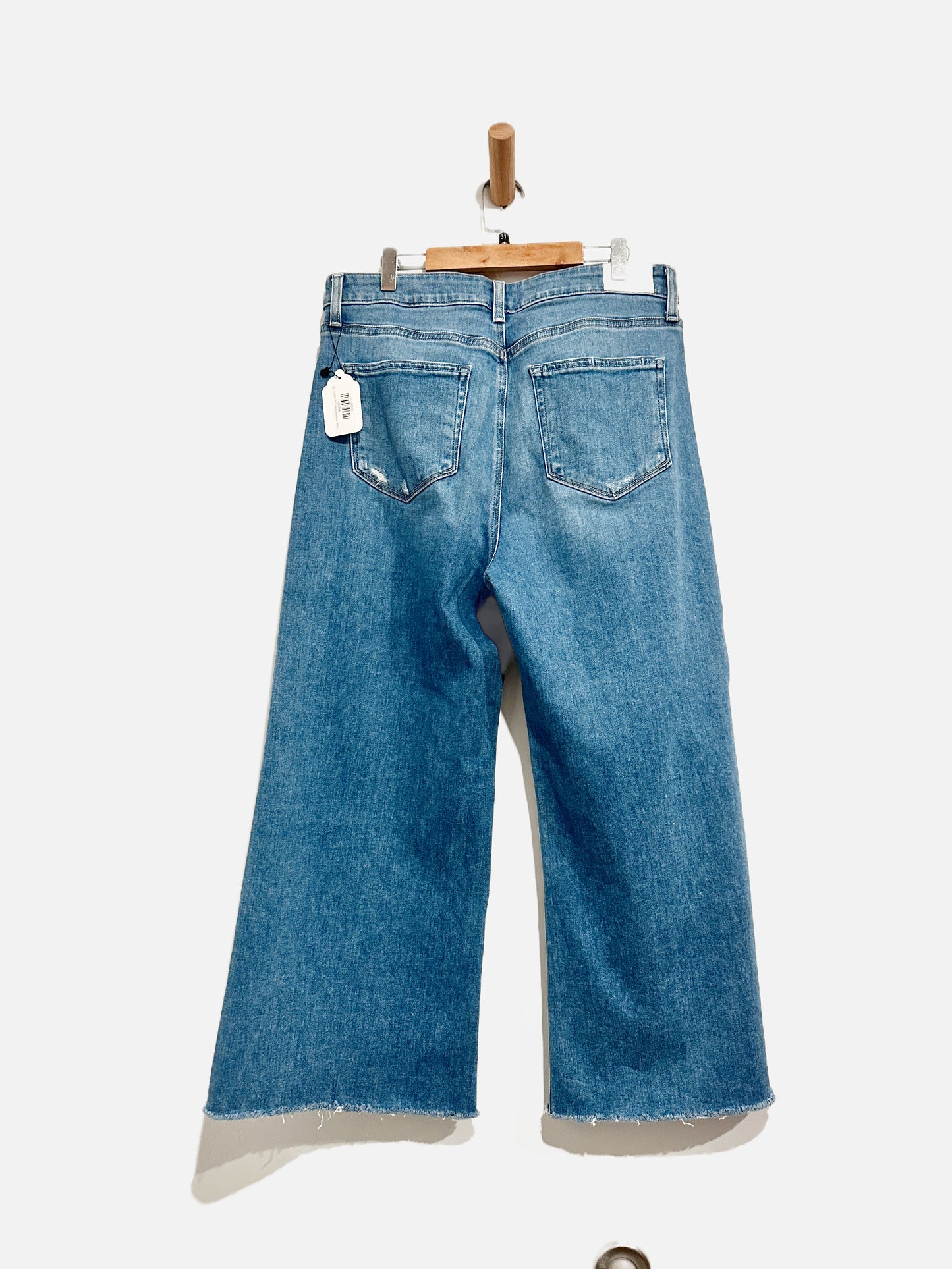 Paige Anessa Wide Leg Cropped Jeans - 31