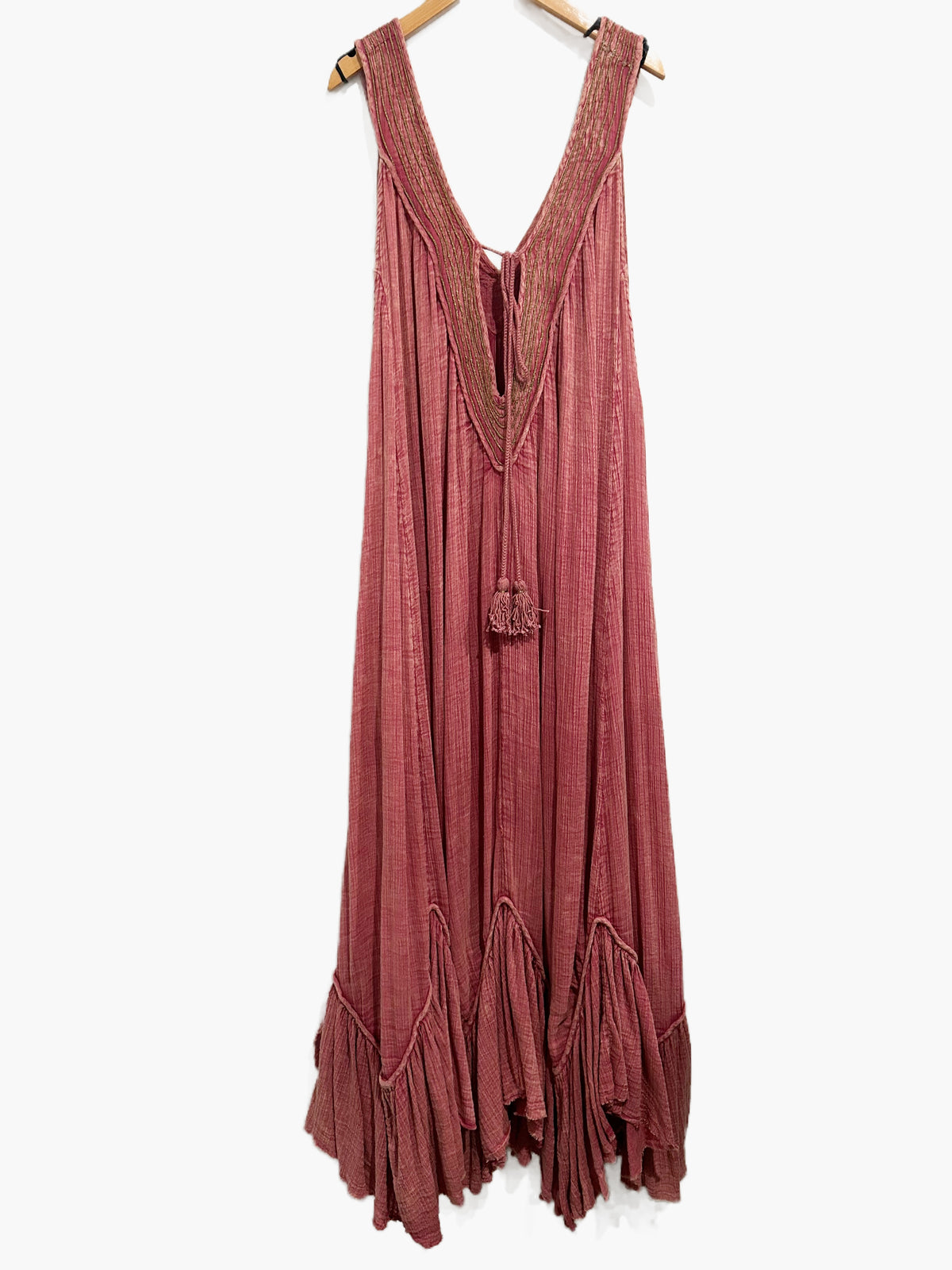 Free People Dreams of Bali Maxi Dress in Mauve - Large